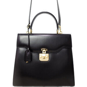 Gucci Lady Lock 2way top handle Black